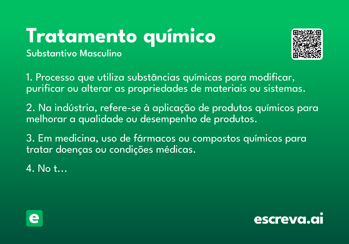 tratamento químico