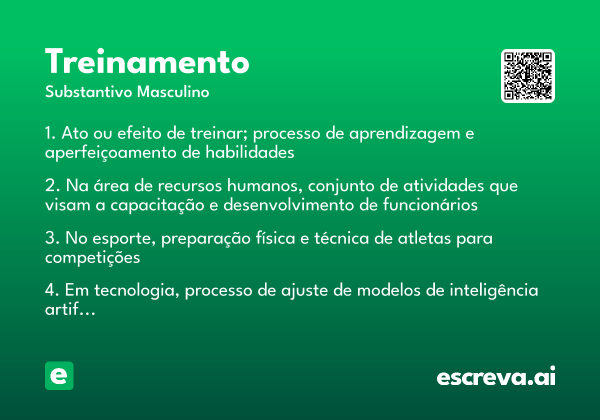 treinamento