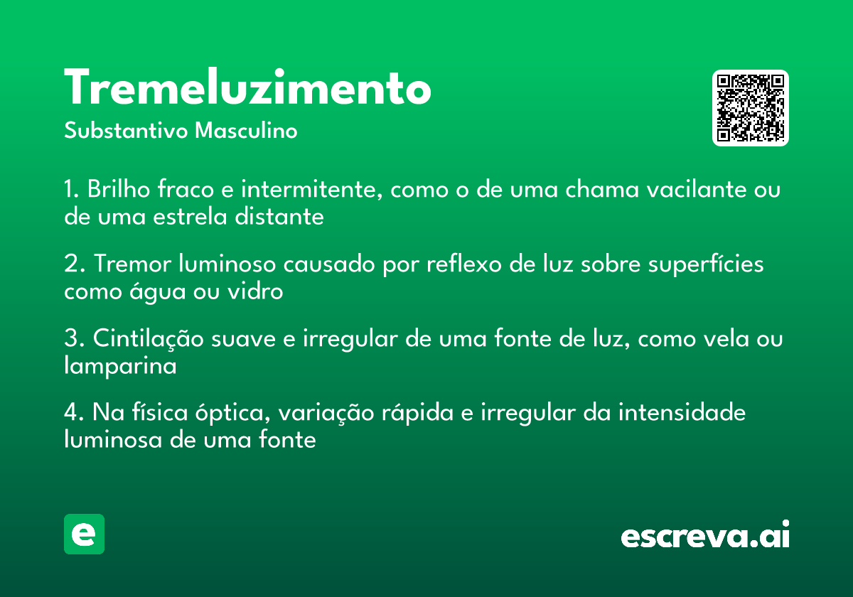 tremeluzimento