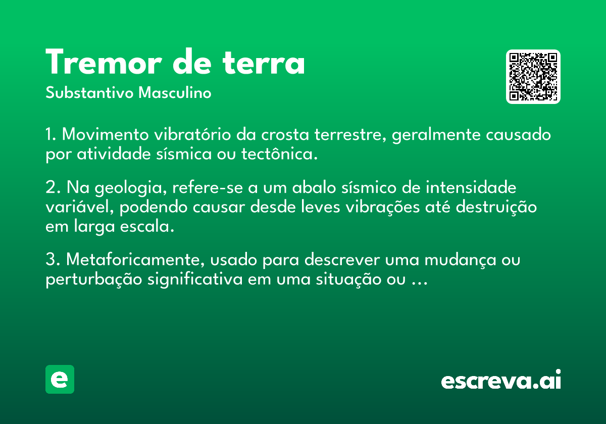 tremor de terra