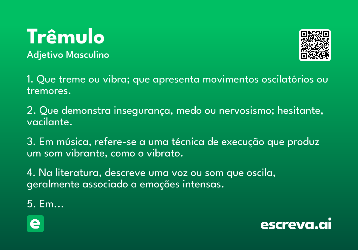 trêmulo