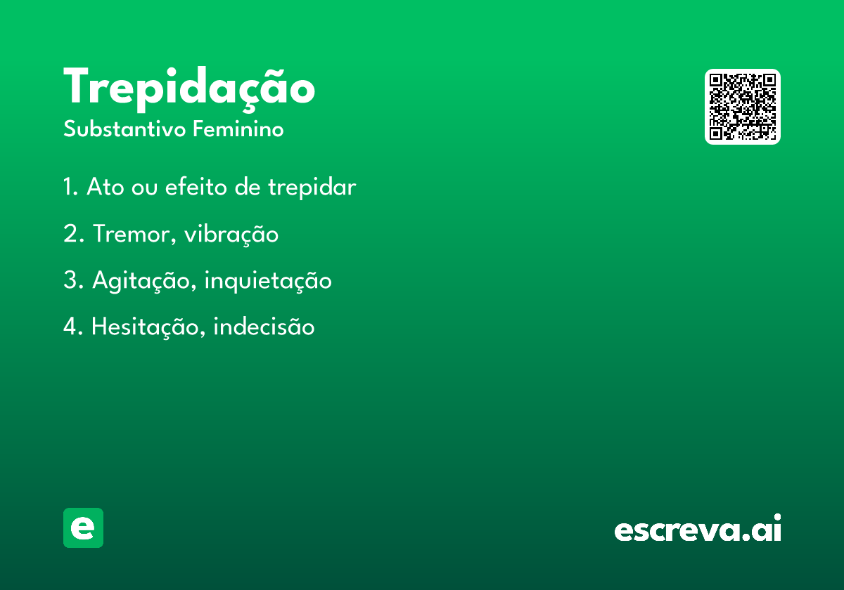trepidação