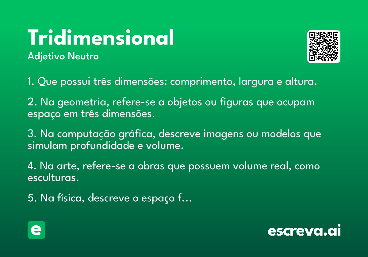 tridimensional