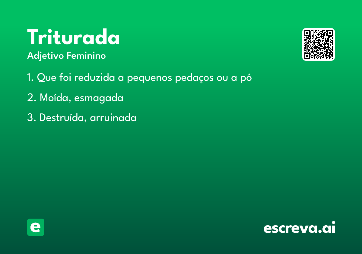 triturada