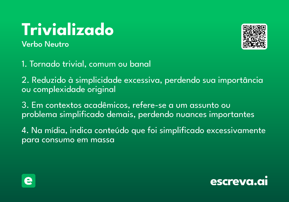 trivializado