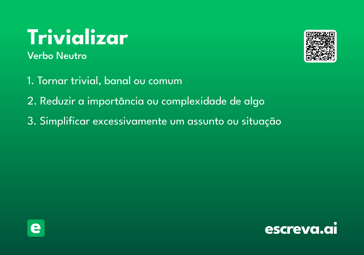 trivializar