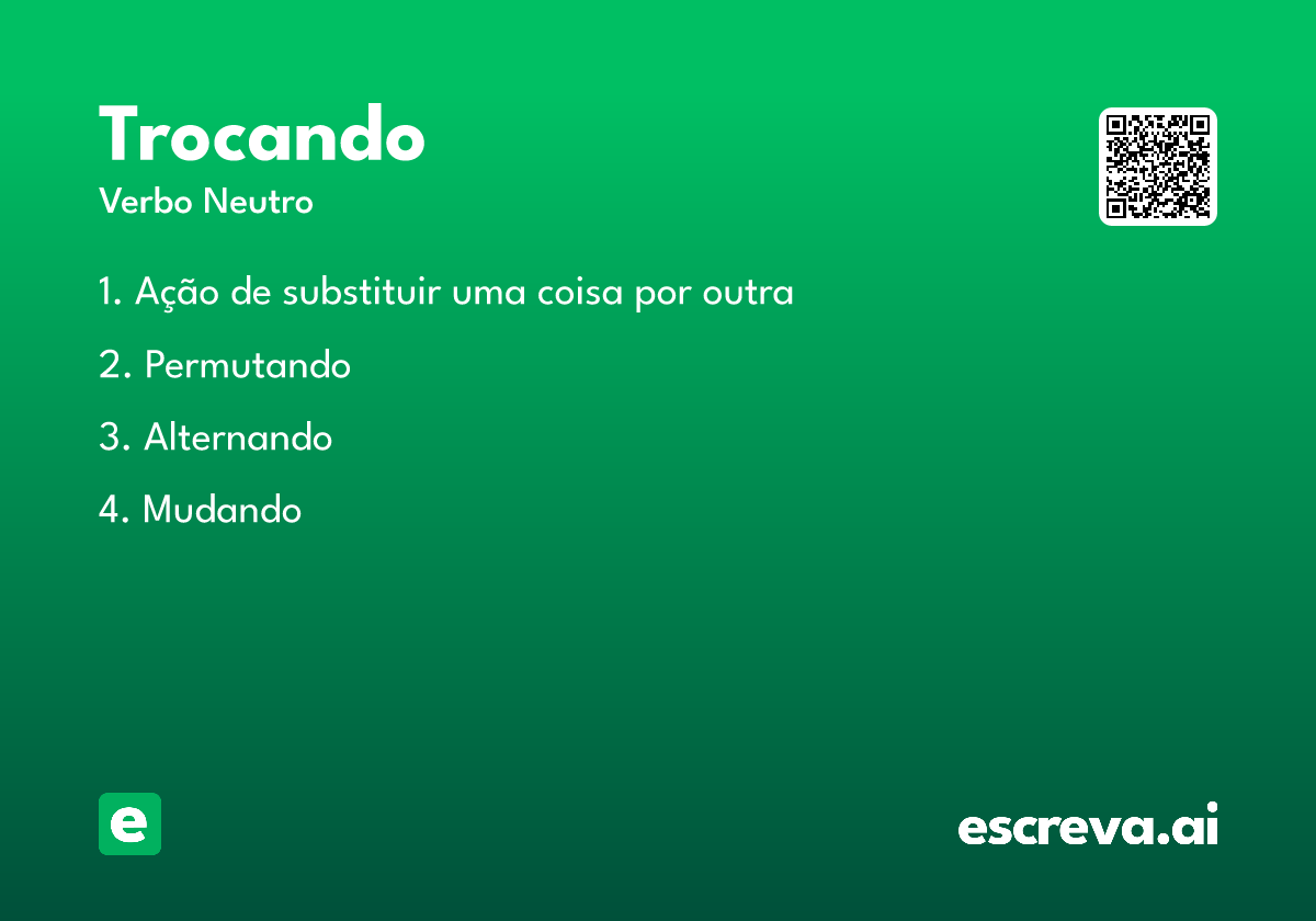 trocando