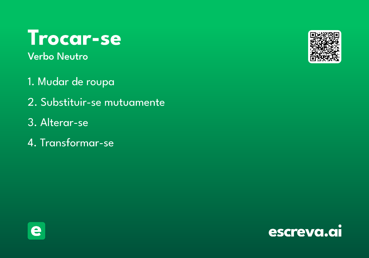 trocar-se