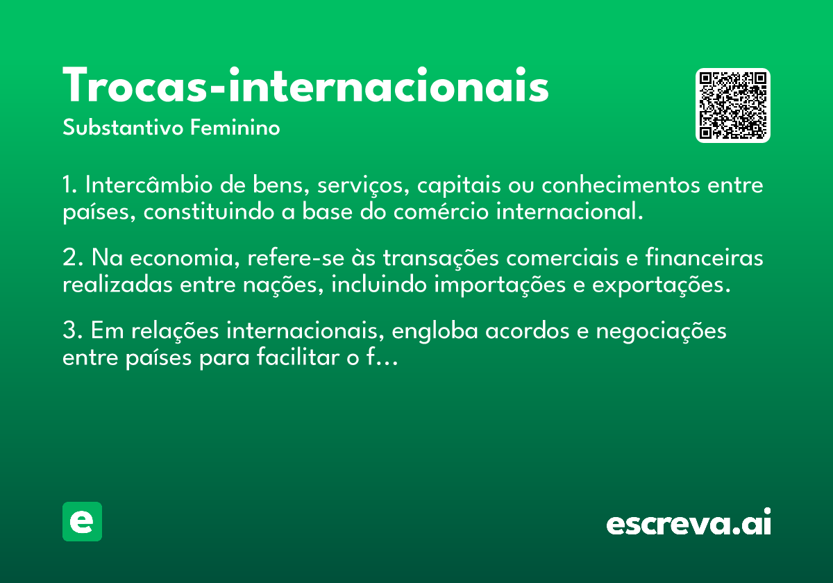 trocas-internacionais