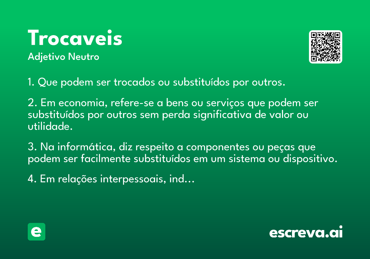 trocaveis