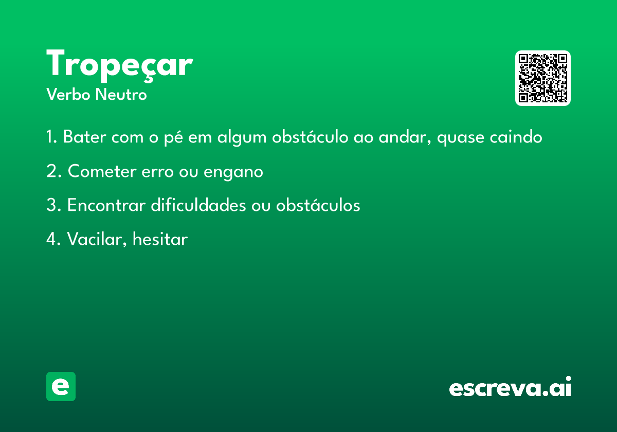 tropeçar