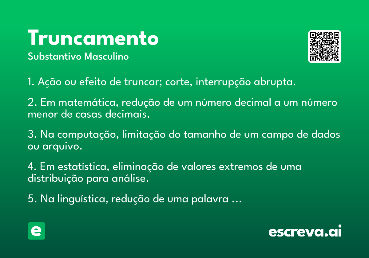 truncamento