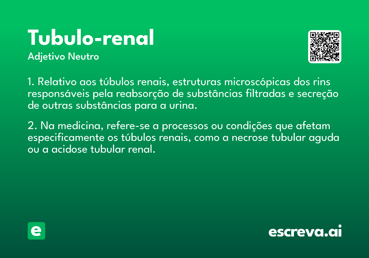 tubulo-renal