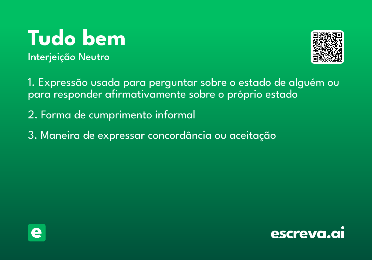 tudo bem