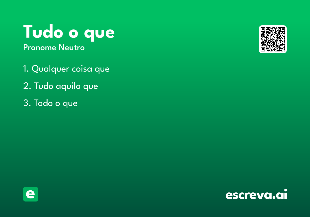 tudo o que