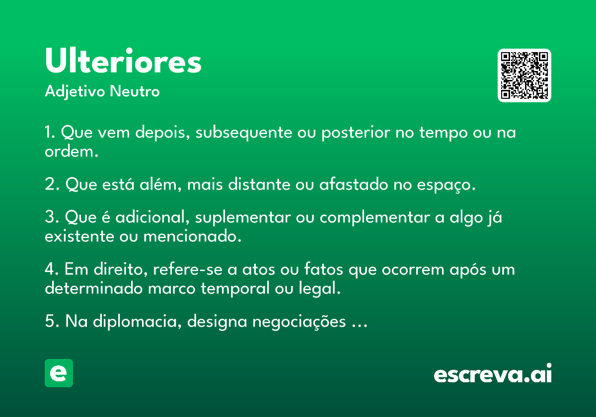 ulteriores