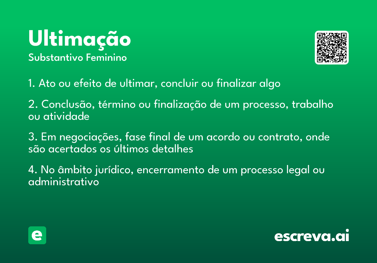 ultimação