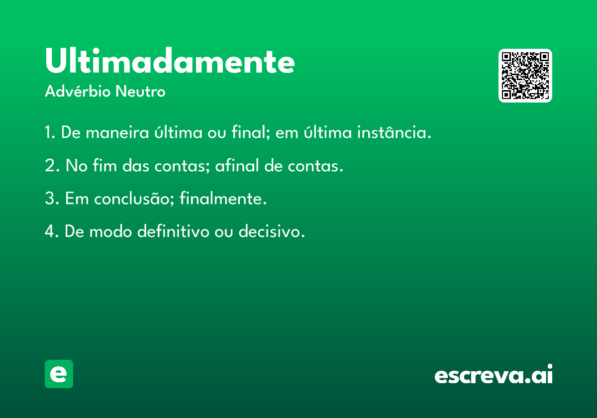 ultimadamente