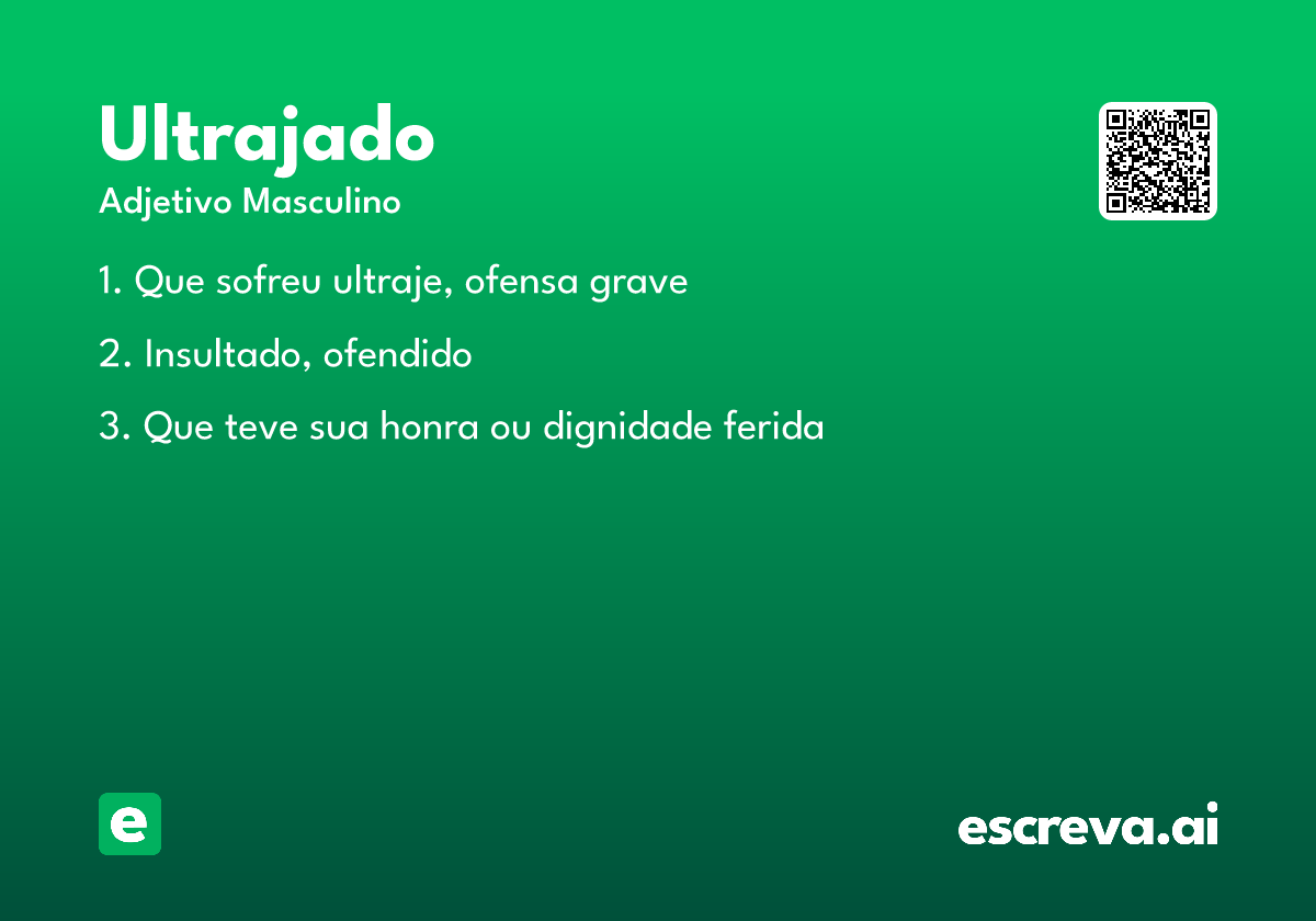 ultrajado