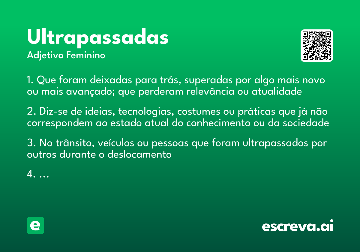 ultrapassadas