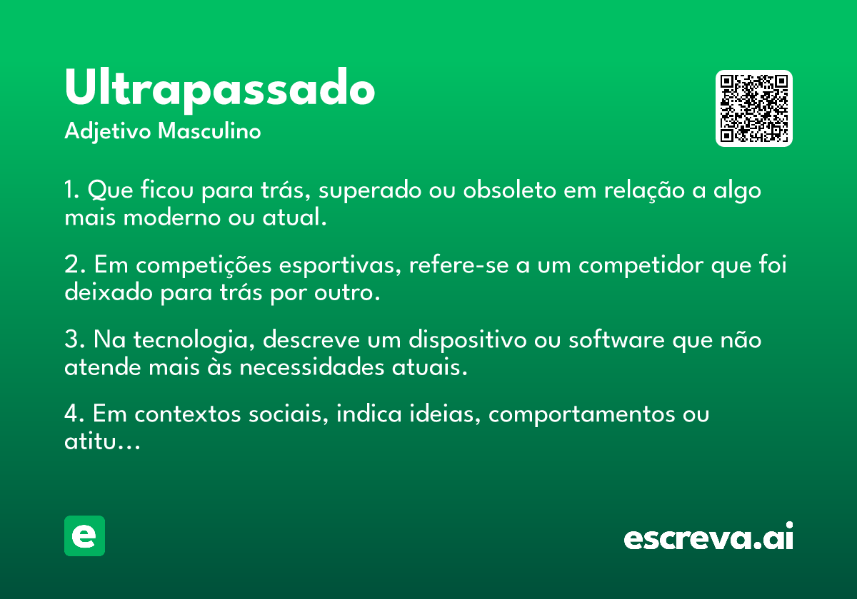 ultrapassado