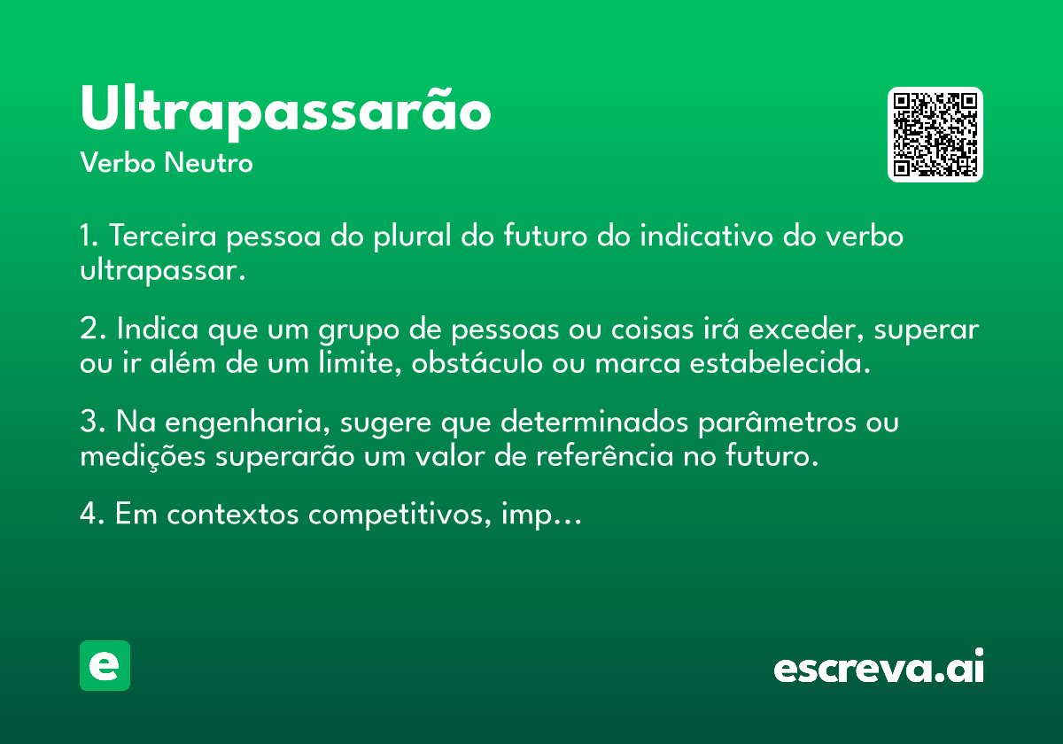 ultrapassarão