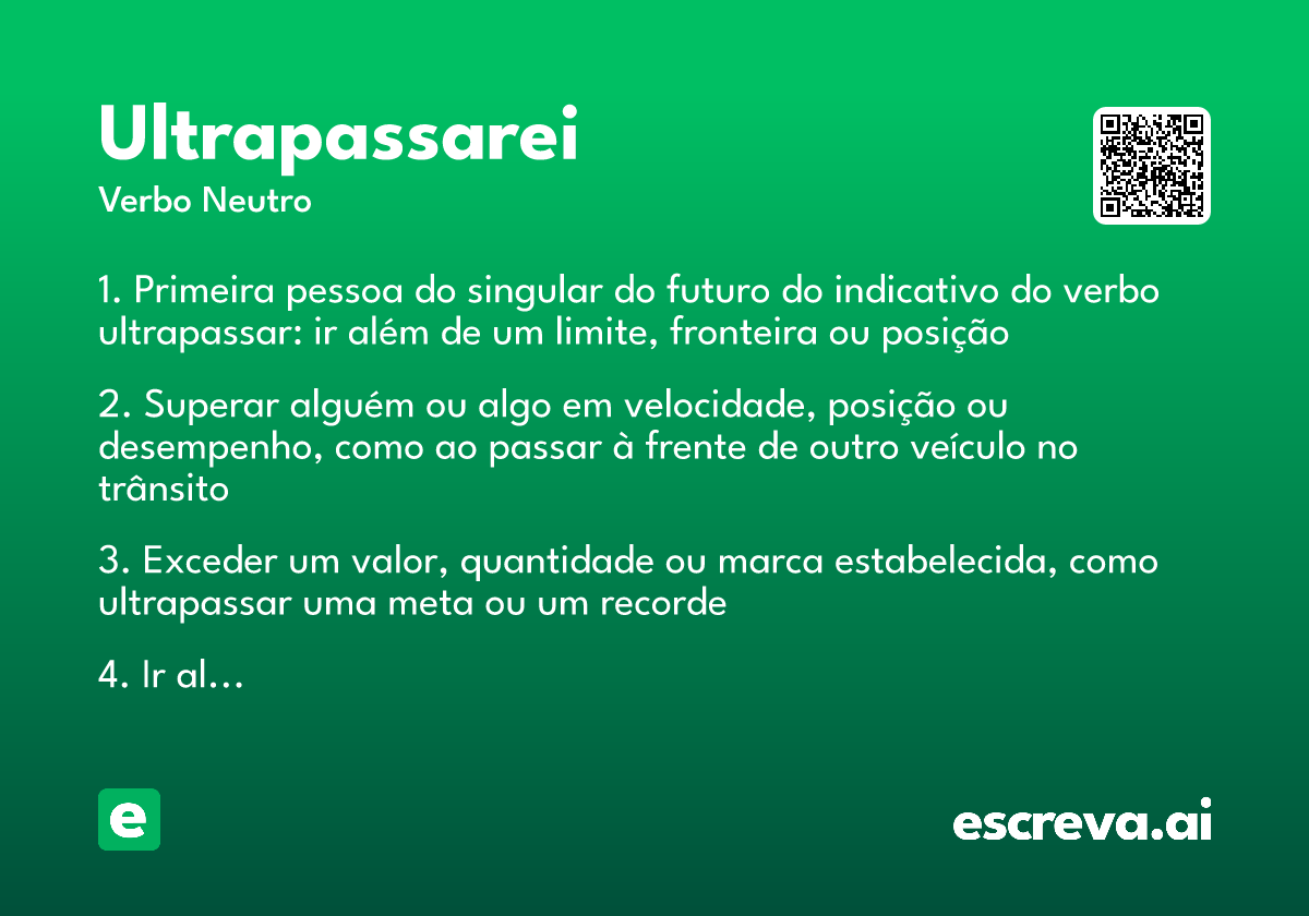 ultrapassarei