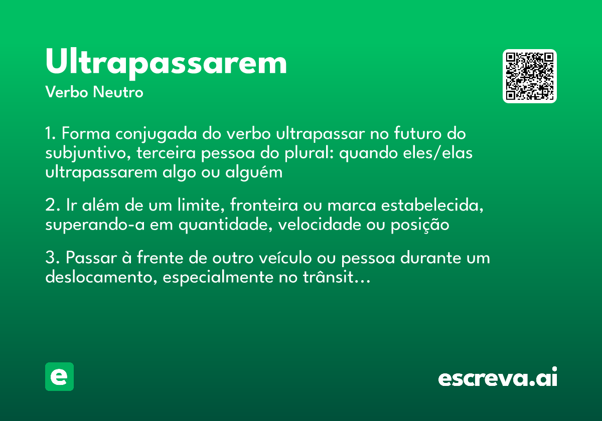 ultrapassarem