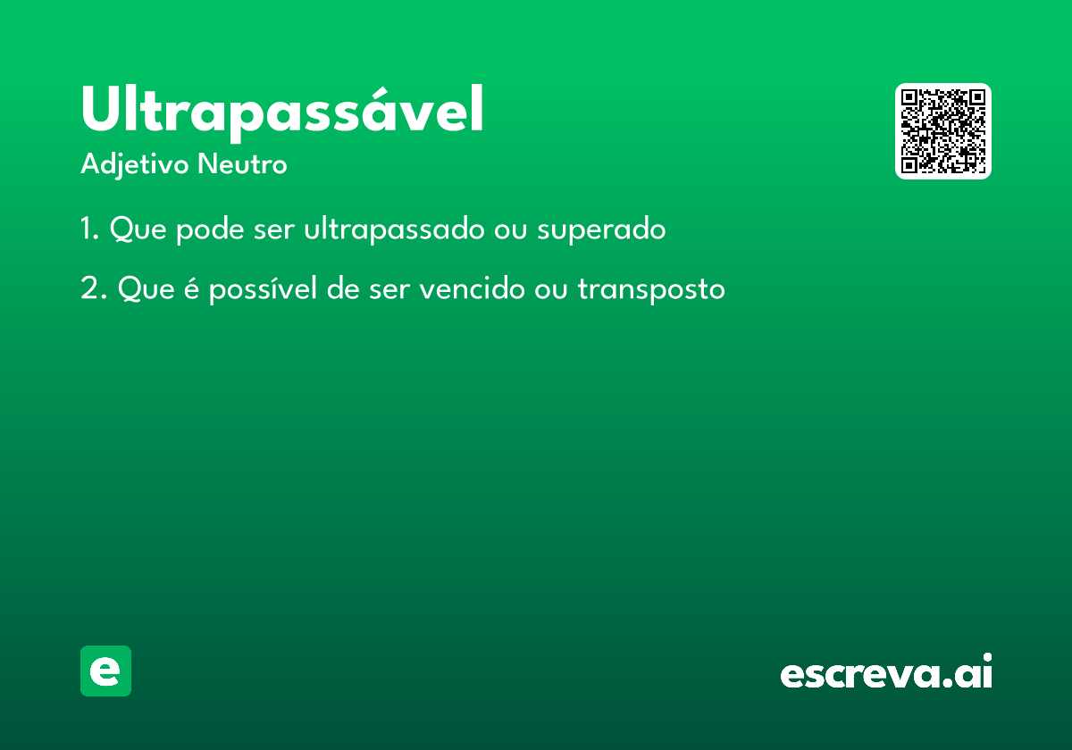 ultrapassável