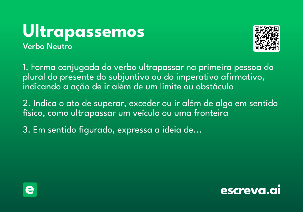 ultrapassemos