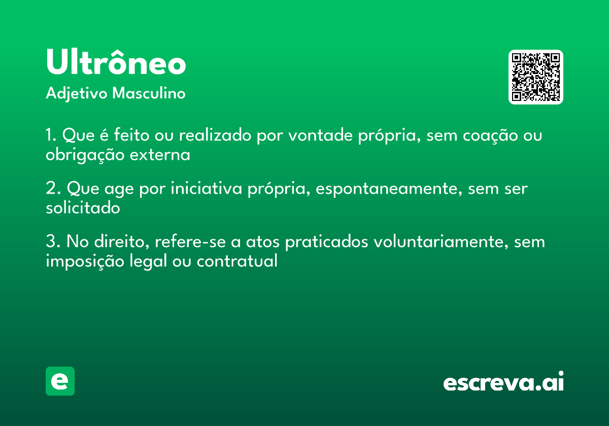 ultrôneo