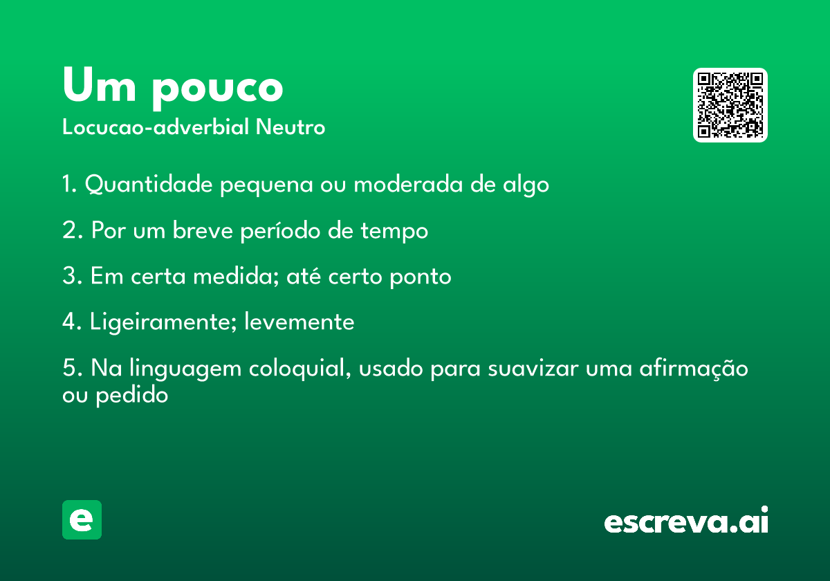 um pouco