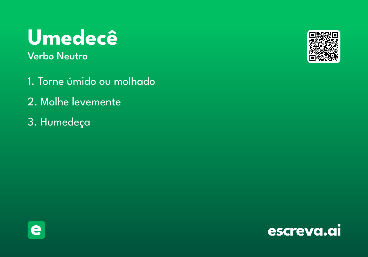 umedecê