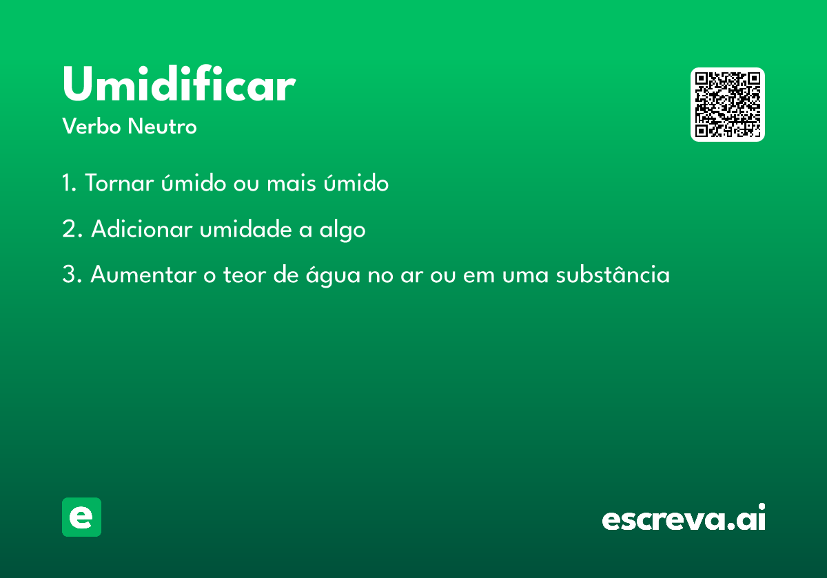 umidificar