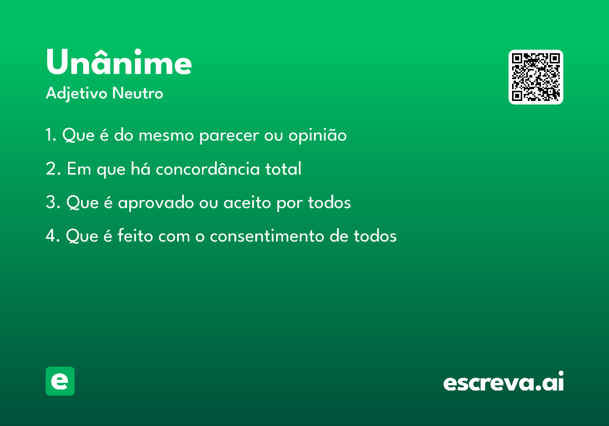 unânime
