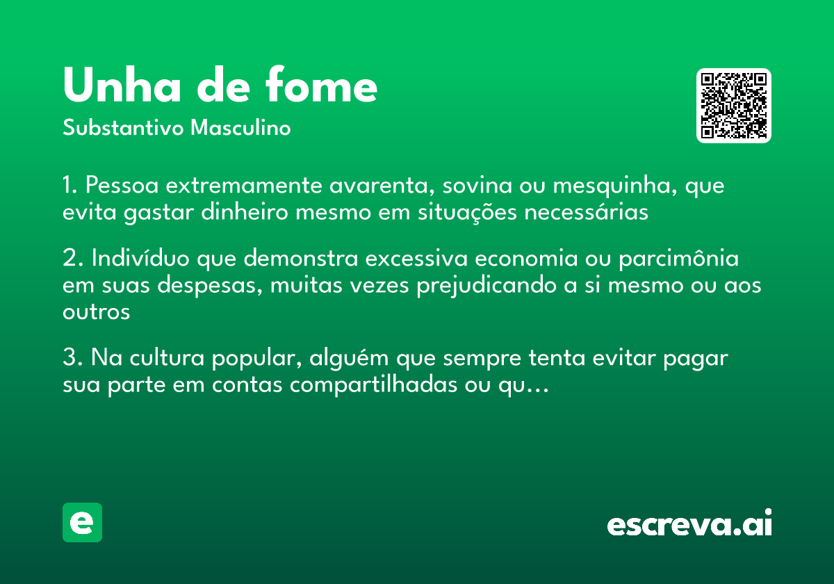 unha de fome