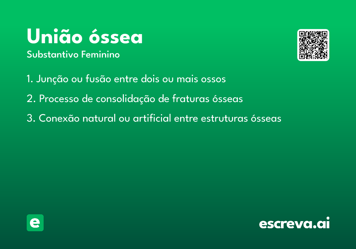 união óssea