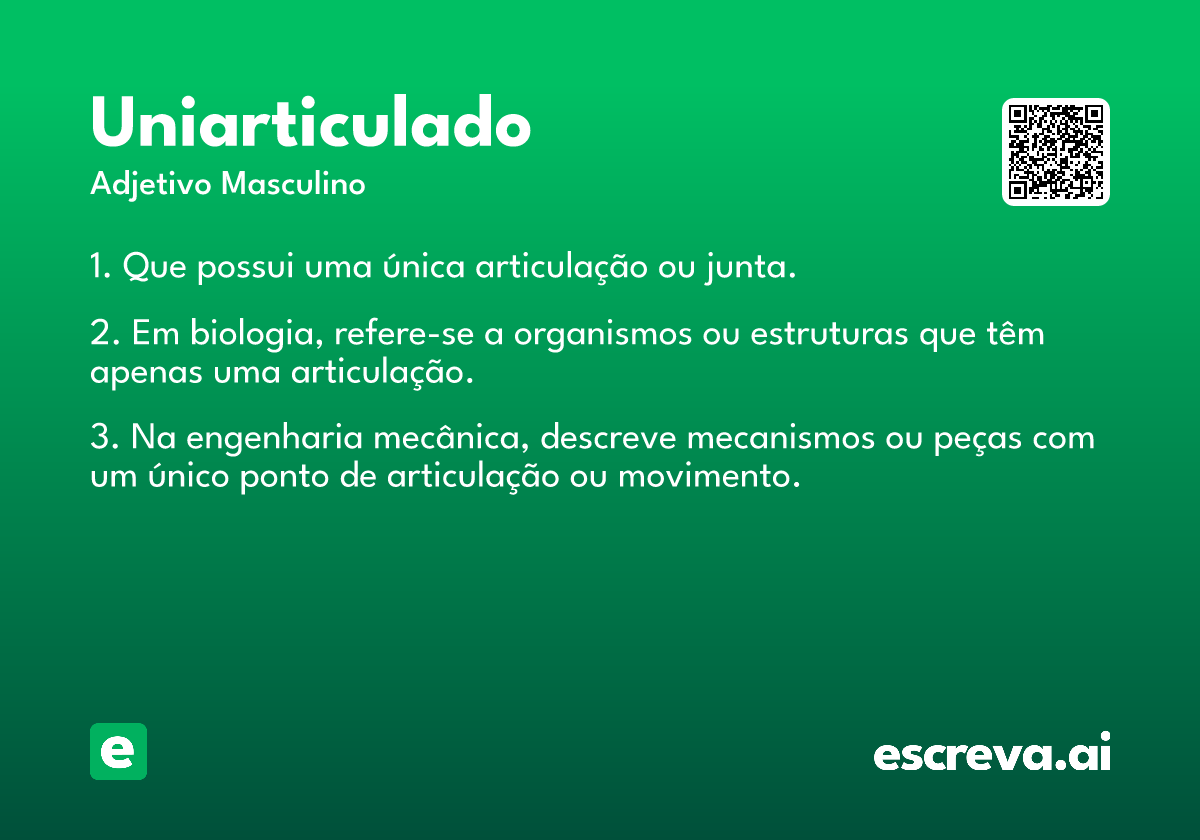 uniarticulado