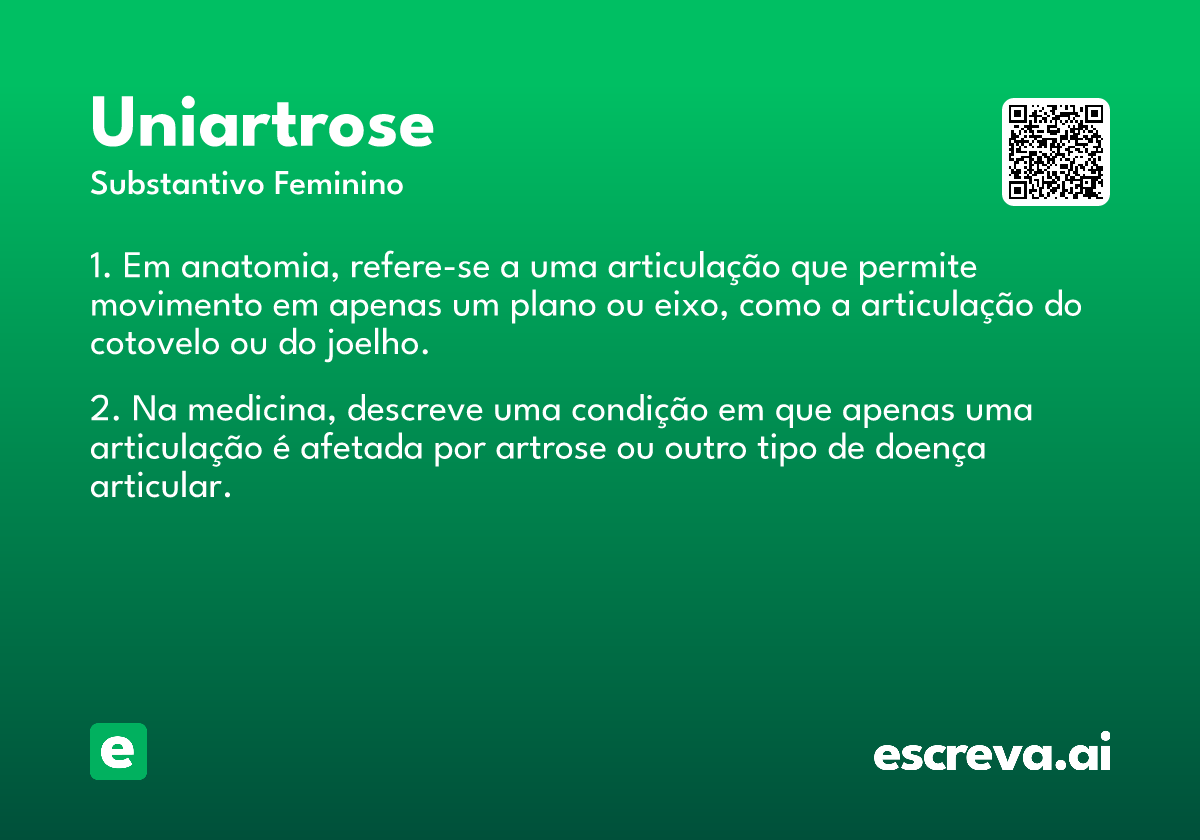 uniartrose