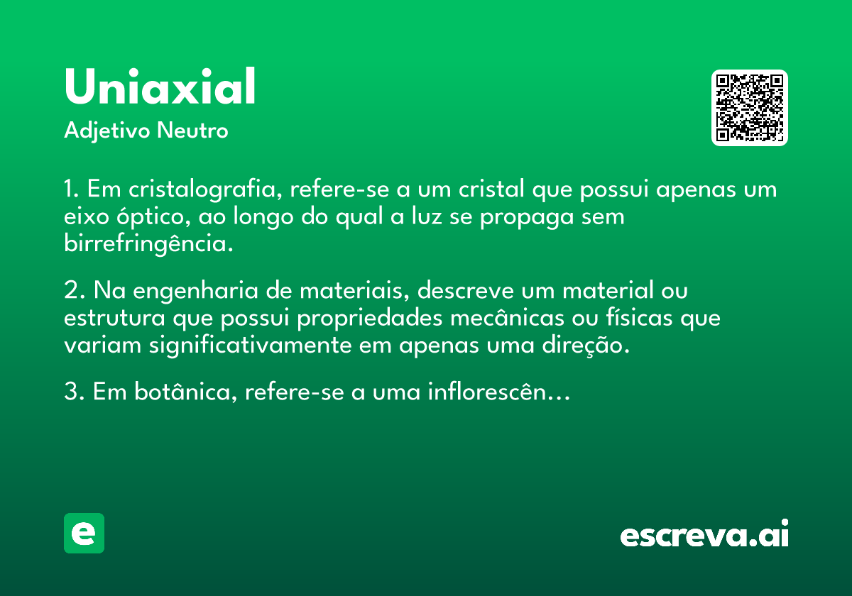 uniaxial