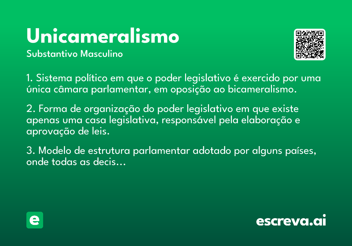 unicameralismo