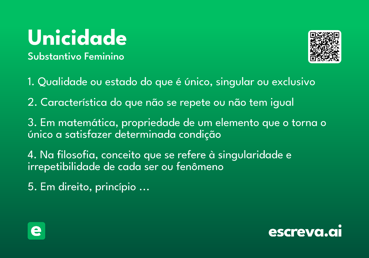 unicidade