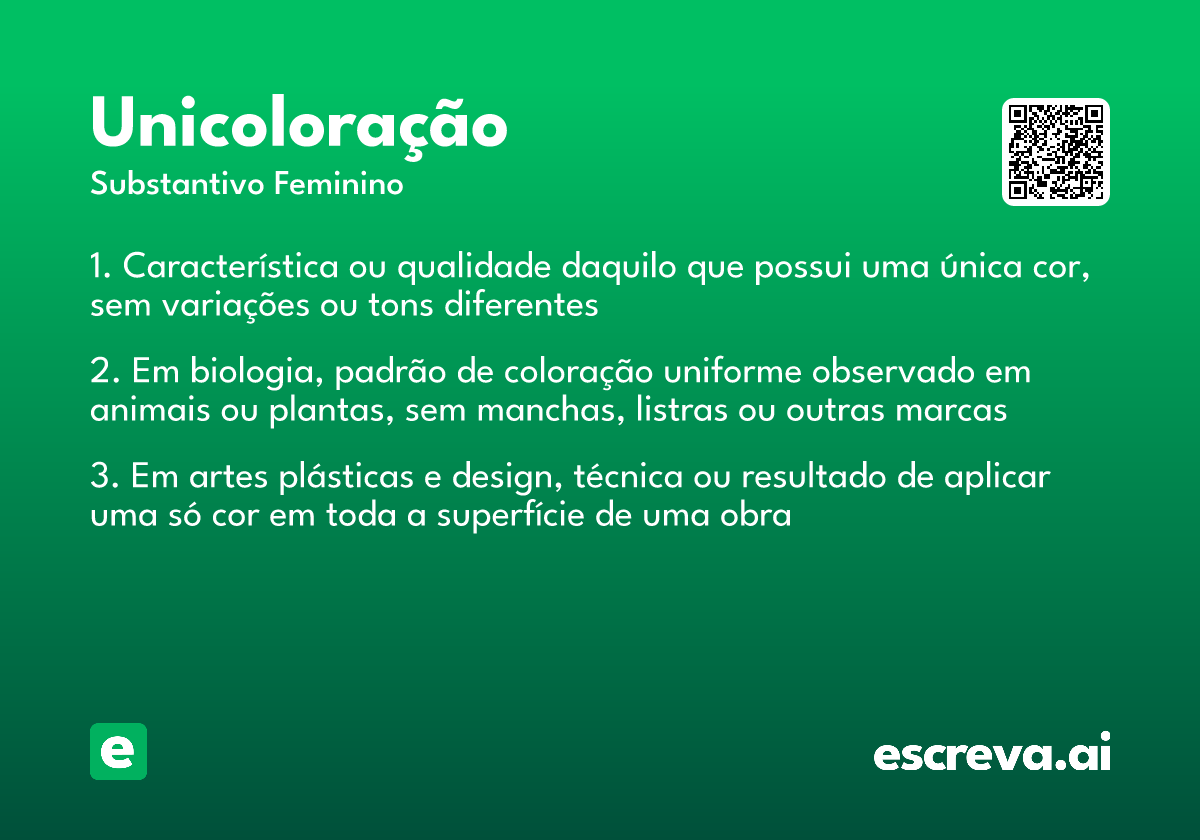 unicoloração