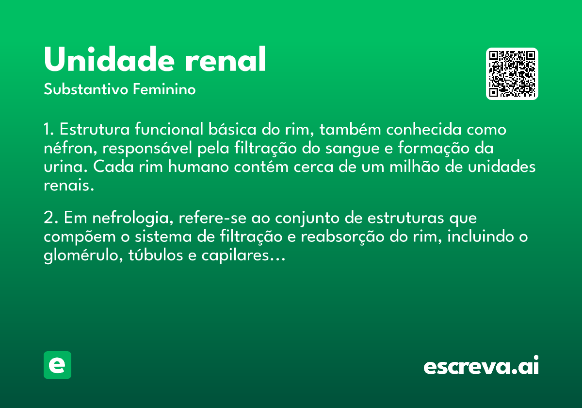 unidade renal