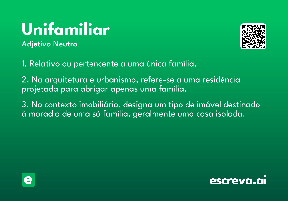 unifamiliar