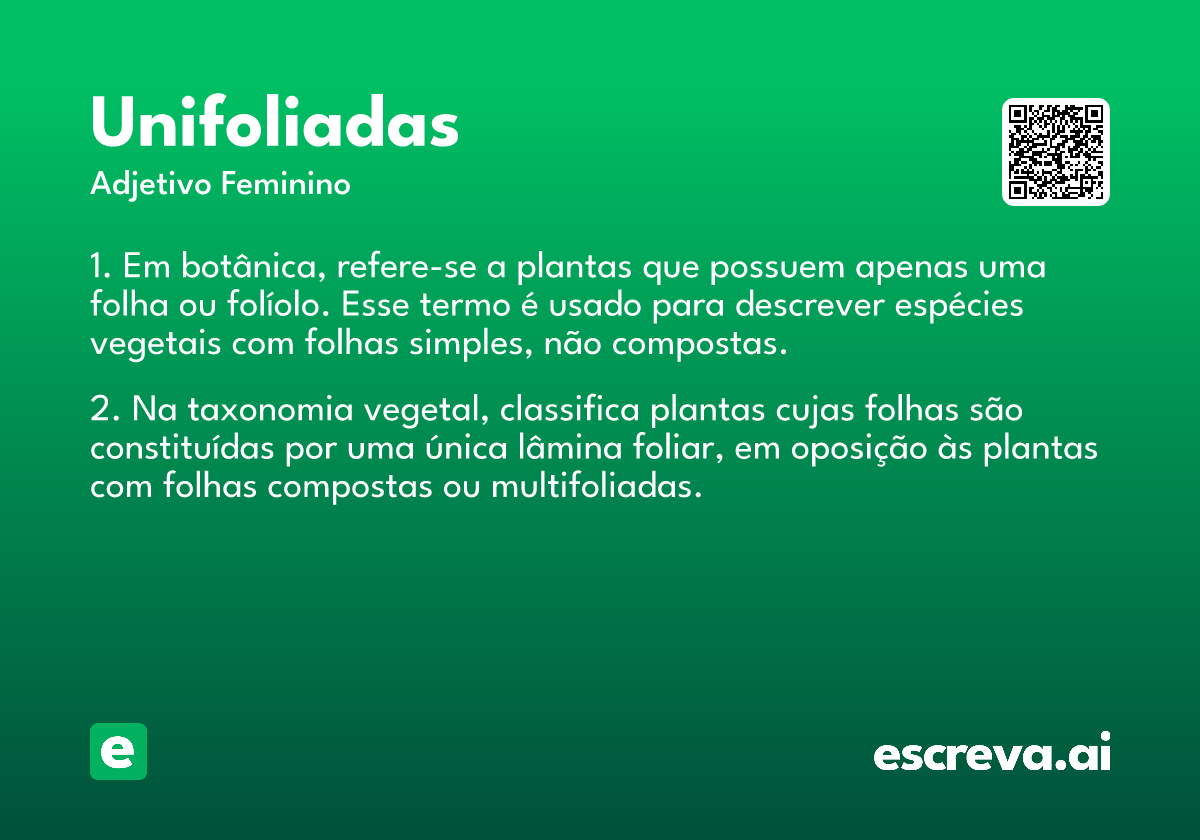 unifoliadas