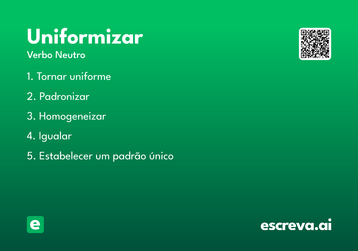 uniformizar