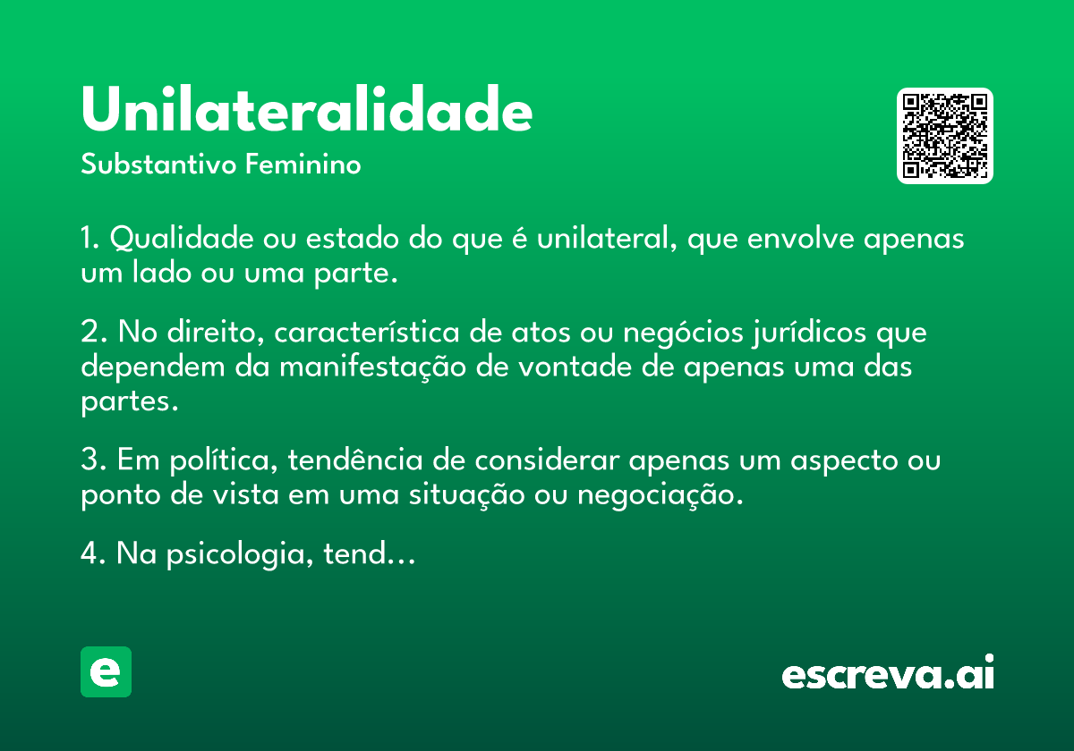 unilateralidade