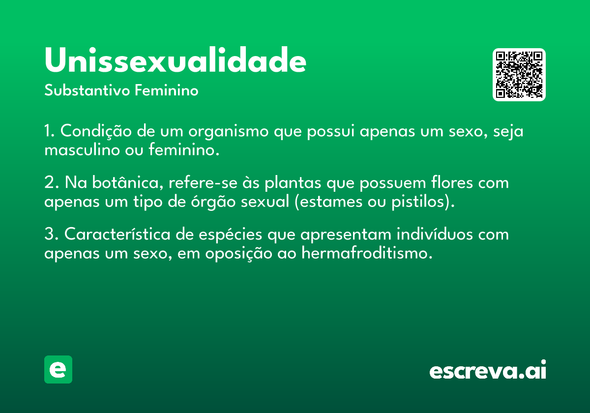 unissexualidade