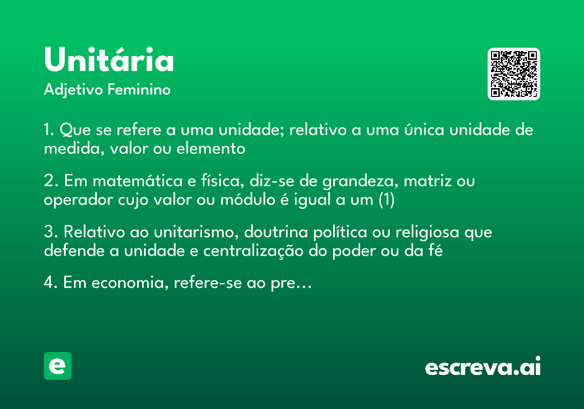 unitária
